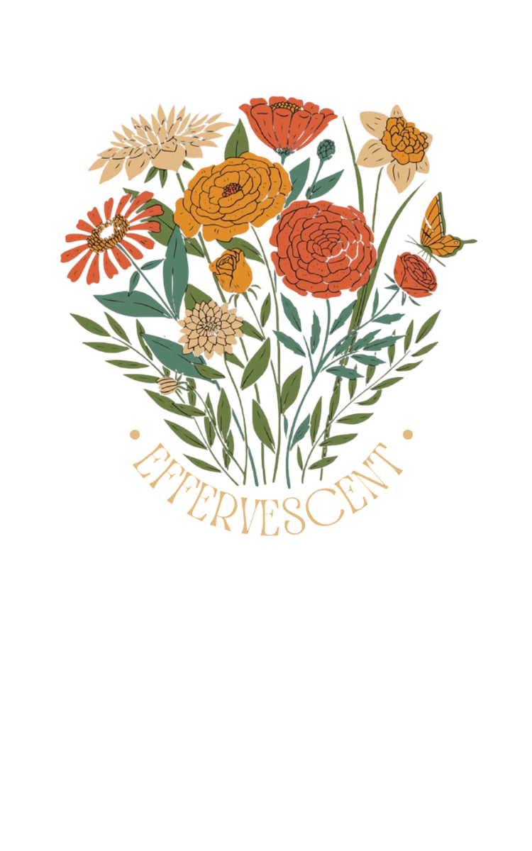 Oversized Effervescent Flowers Printed T-Shirt