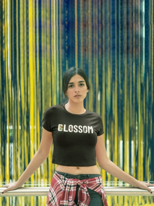 Flower Blossom Printed Crop Top