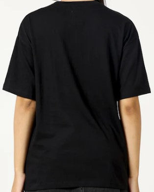 Oversized Effervescent Flowers Printed T-Shirt